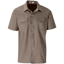 Mens Short Sleeve Wildstone Shirt Khaki Front